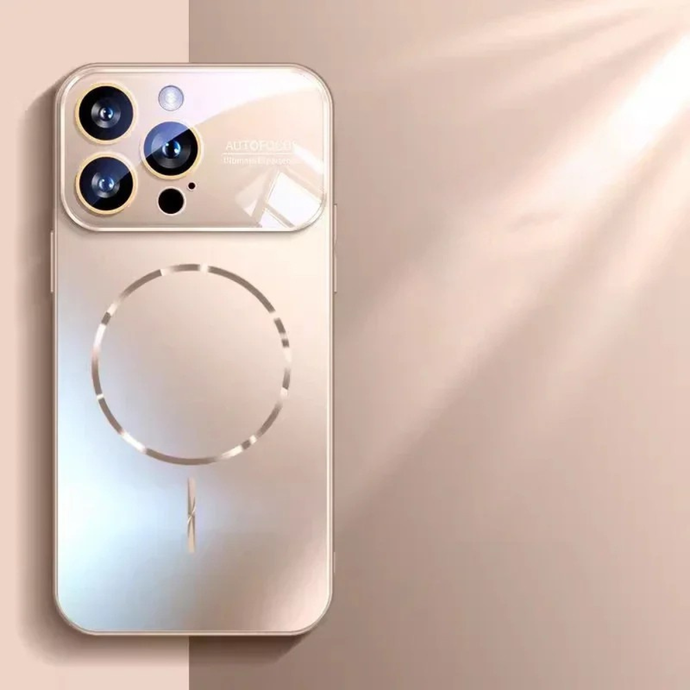 Luxury iPhone Case MagSafe Compatible Magnetic Shockproof Cover with Camera Lens Protection Ultra Thin Full Protection Anti-Glare Nano Matte Hard Back