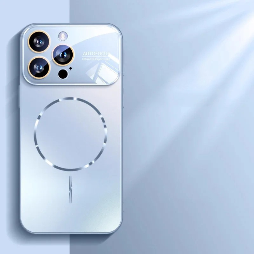 Luxury iPhone Case MagSafe Compatible Magnetic Shockproof Cover with Camera Lens Protection Ultra Thin Full Protection Anti-Glare Nano Matte Hard Back