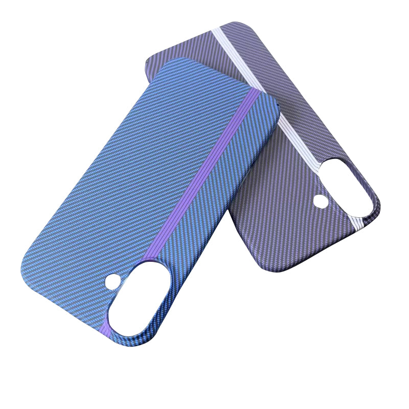 High Quality Apple iPhone Case, MagSafe Compatible, Camera Lens & Screen Protection, Ultra Thin, Shockproof, Magnetic Full All Around Cover – Double Color Carbon Fiber Texture Matte Case with Ultra Thin Shockproof Design