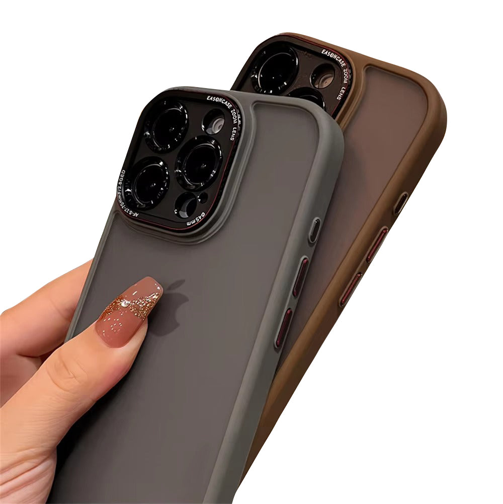 Luxury Apple iPhone Case MagSafe Compatible, Camera Lens & Screen Protection, Cover with Matte Clear Hard PC Shell