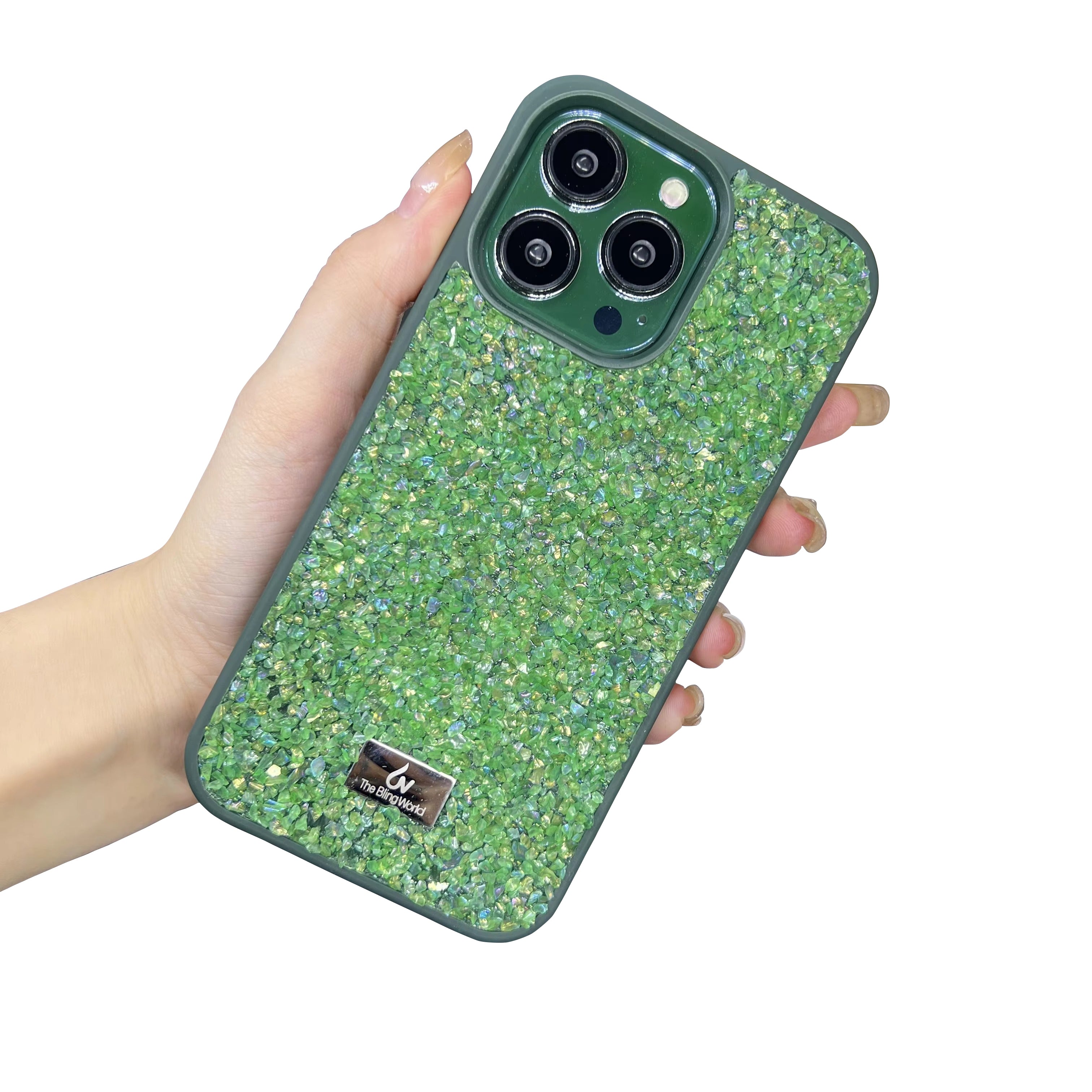 Luxury Apple iPhone Case, MagSafe Compatible, Camera Lens & Screen Protection, Ultra Thin, Shockproof, Magnetic Full All Around Cover – Bling Crystal Diamond Encrusted Case with Flash Drill Design for Elegant Style