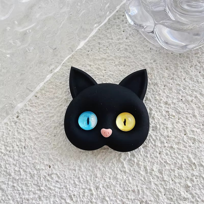 3D Cat Phone Grip Holder – Korean INS Style,Finger Ring Mount for Apple iPhone, and Other Mobile Phone Accessories