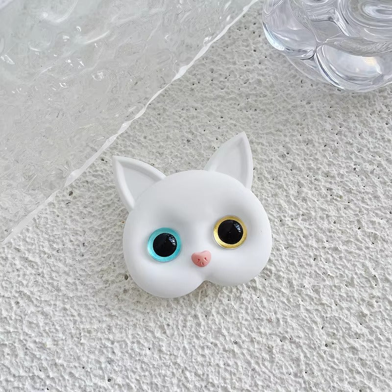 3D Cat Phone Grip Holder – Korean INS Style,Finger Ring Mount for Apple iPhone, and Other Mobile Phone Accessories