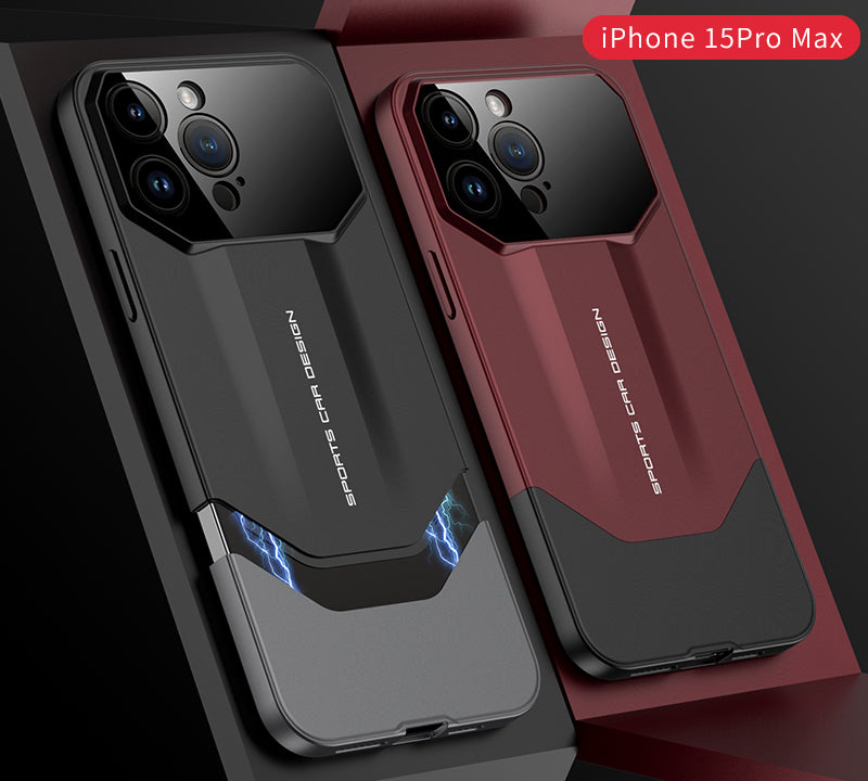 Luxury Frosted Plastic iPhone Case – TPU All-Inclusive Lens Protection Cover for iPhone Models, Sleek and Durable Design