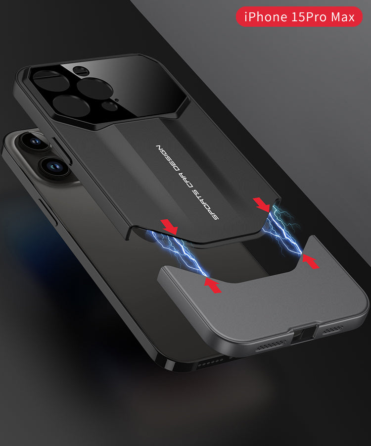 Luxury Frosted Plastic iPhone Case – TPU All-Inclusive Lens Protection Cover for iPhone Models, Sleek and Durable Design