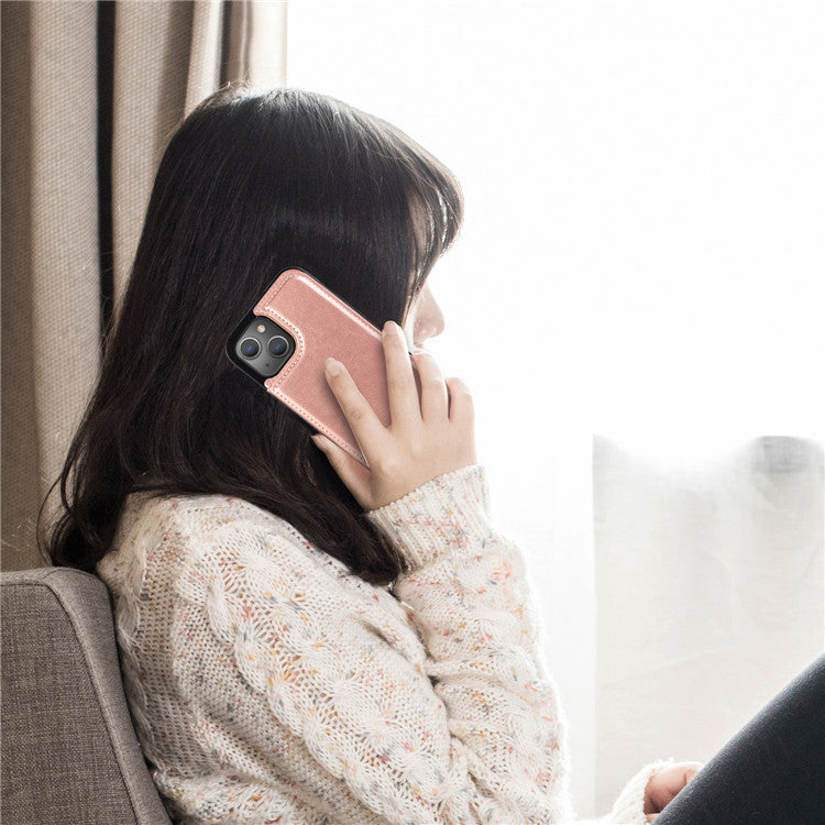 Luxury PU Leather Wallet iPhone Case – Kickstand, Card Holder Slots, Elegant Magnetic Closure for iPhone Models