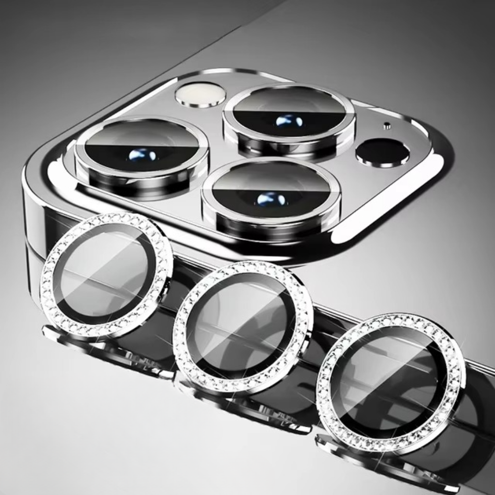 Premium Metal Camera Lens Protector – Tempered Glass Lens Cover Ring with Scratch Resistance, Shock Protection, Anti-Dust Coating and Precision Camera Protection