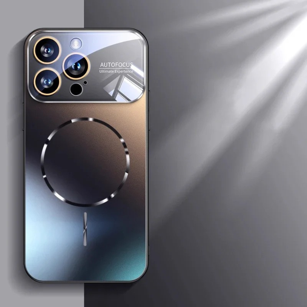 Luxury iPhone Case MagSafe Compatible Magnetic Shockproof Cover with Camera Lens Protection Ultra Thin Full Protection Anti-Glare Nano Matte Hard Back