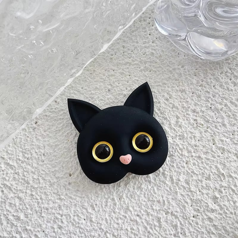 3D Cat Phone Grip Holder – Korean INS Style,Finger Ring Mount for Apple iPhone, and Other Mobile Phone Accessories