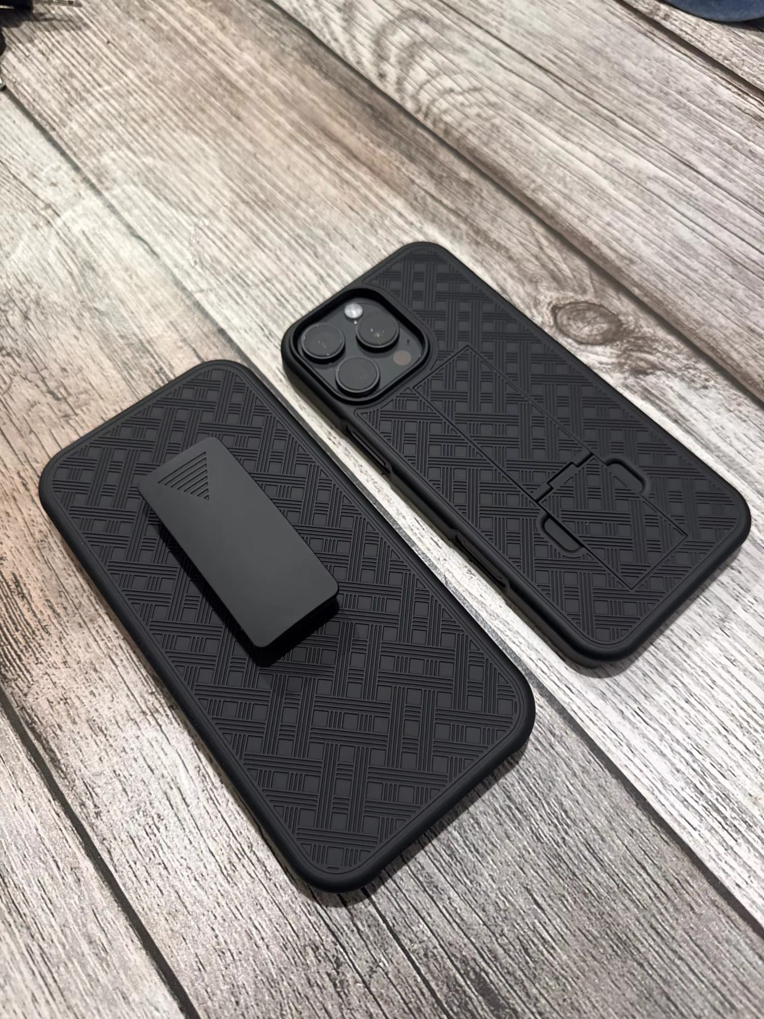 High Quality Apple iPhone Case, MagSafe Compatible, Camera Lens & Screen Protection, Ultra Thin, Shockproof, Magnetic Full All Around Cover – 2-in-1 Holster Combo Case with Kickstand & Waist Belt Clip