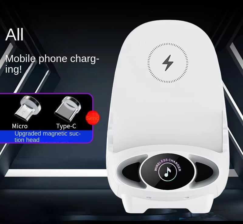 Premium Universal Wireless Charging Stand – 15W Fast Charger Dock with Cooling Hole Design, Phone Holder Function and Aromatherapy Feature for iPhone & Samsung