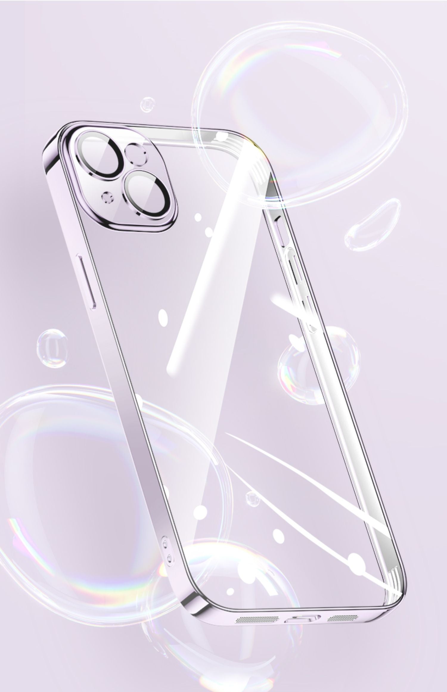 Luxury Plating Transparent Silicone Case – High Quality, Shockproof, Ultra Slim, HD Lens Protection, Durable Soft Cover,