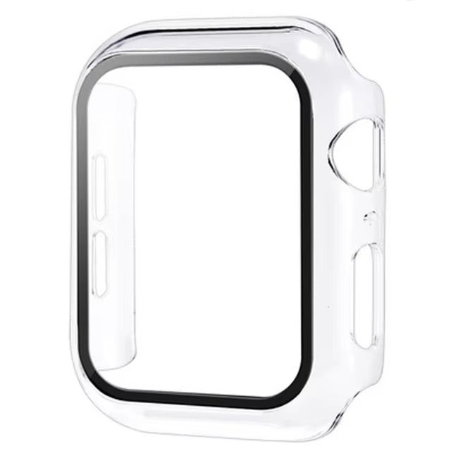 Premium Glass Screen Protector with Case Cover – Full Coverage Shockproof Protective Shell for 38mm to 45mm Smartwatch