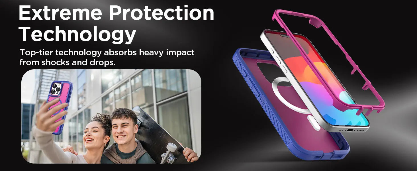Heavy Duty Shockproof iPhone Case – Rugged Protective Cover with Kickstand, Anti-Scratch, Full-Body Protection for iPhone Models