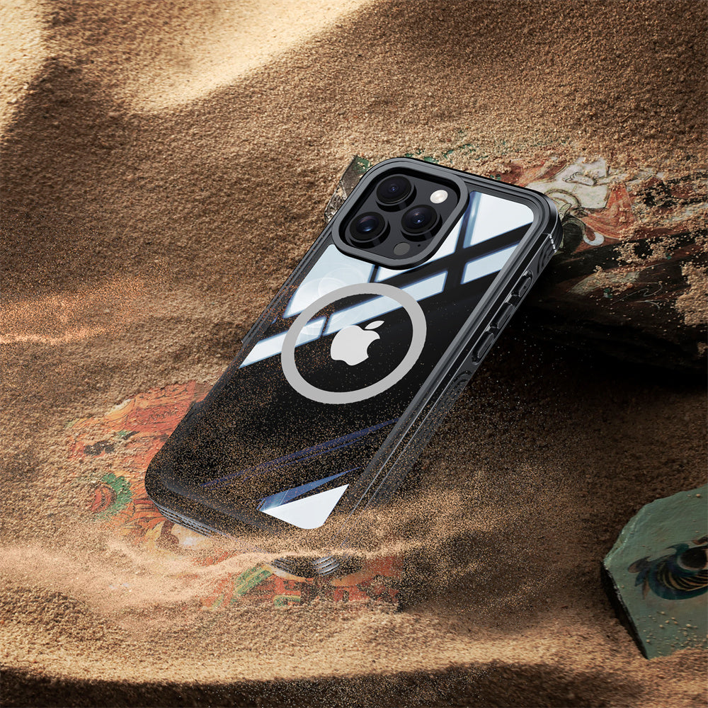 Full-Body Protection Magnetic iPhone Case – Tempered Glass MagSafe Shockproof Cover for iPhone Models, Durable and Stylish