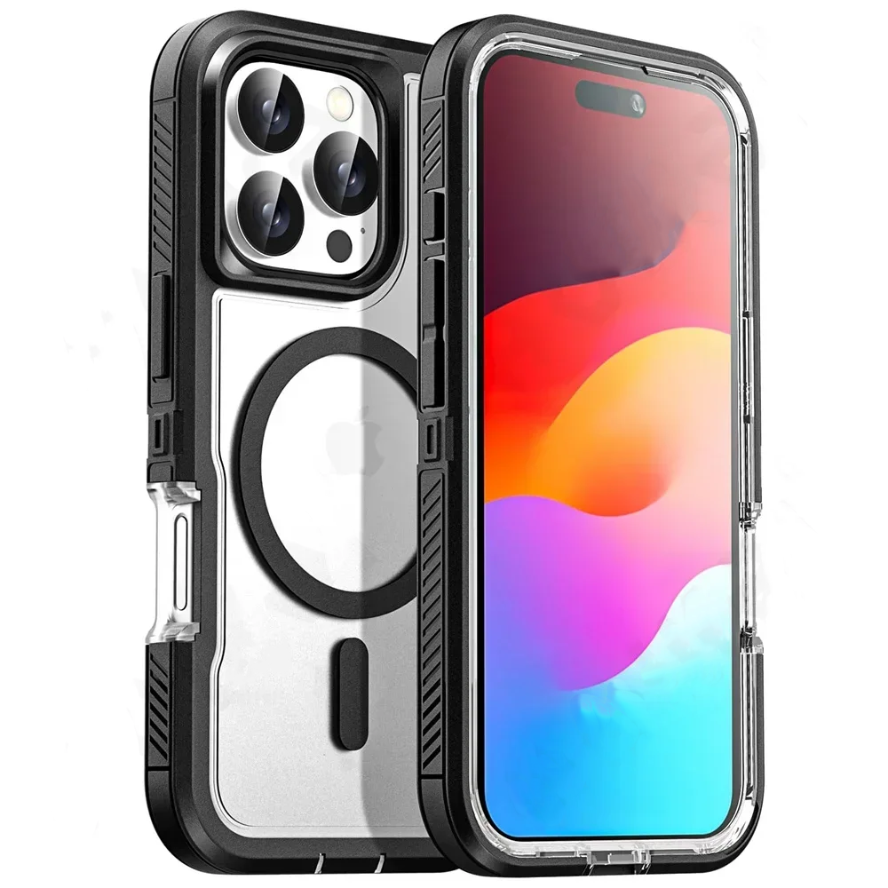 Heavy Duty Shockproof iPhone Case – Rugged Protective Cover with Kickstand, Anti-Scratch, Full-Body Protection for iPhone Models