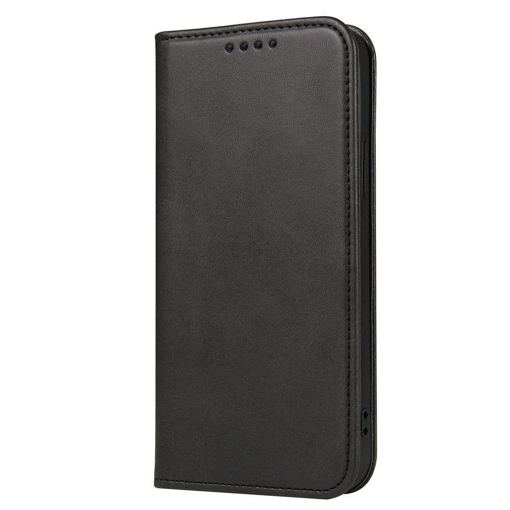Luxury Magnetic Leather Flip iPhone Case – Premium Wallet Cover with Card Slots, and Magnetic Closure for iPhone Models
