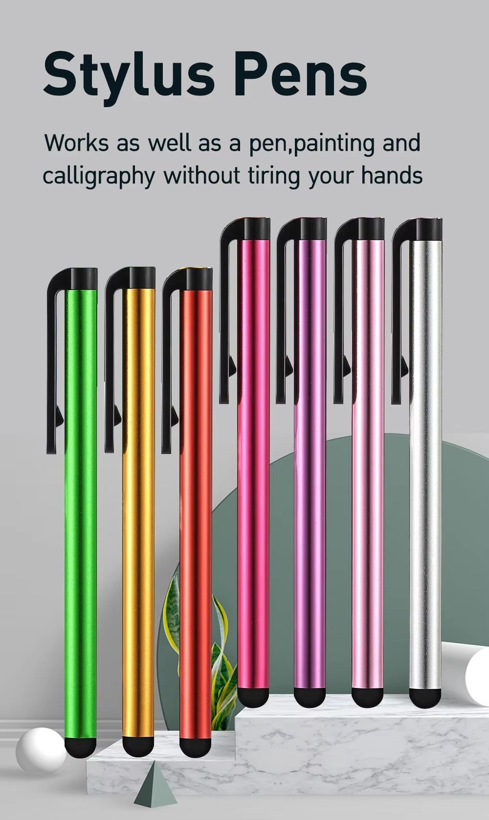 Premium Universal Stylus Pen – Sensitive, Capacitive Touch Screen Drawing Pen for Apple iPad, iPhone, and Other Tablets