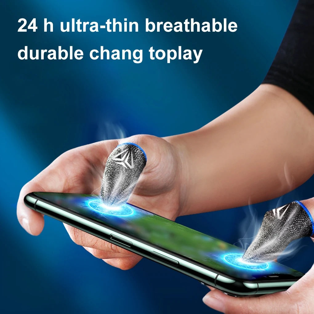 High Quality Gaming Finger Sleeves for iPhone – 10-Pack Breathable Anti-Slip Touchscreen Thumb Gloves for Mobile Gamers