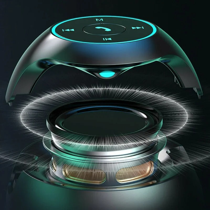 High Quality Bluetooth Alarm Clock Speaker with Colorful LED Light – Mini Portable Wireless Speaker, Dual Alarms, TF Card, FM Radio, 18H Playtime, USB Rechargeable