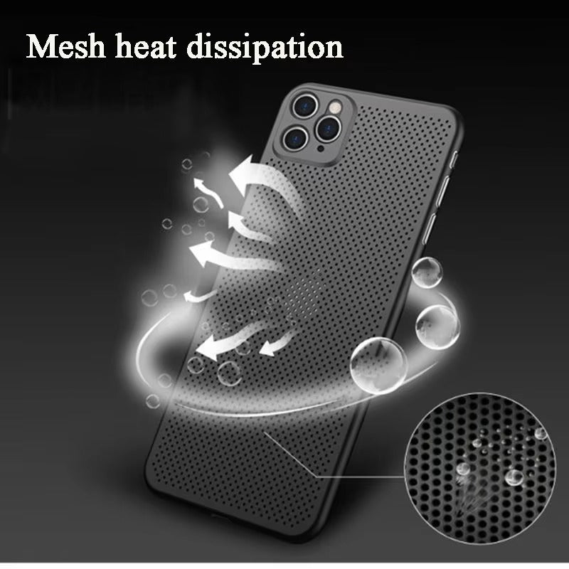 High Quality Apple iPhone Case, MagSafe Compatible, Camera Lens & Screen Protection, Ultra Thin, Shockproof, Magnetic Full All Around Cover – Breathable Cooling Case with Heat Dissipation & Plain Color PP Design