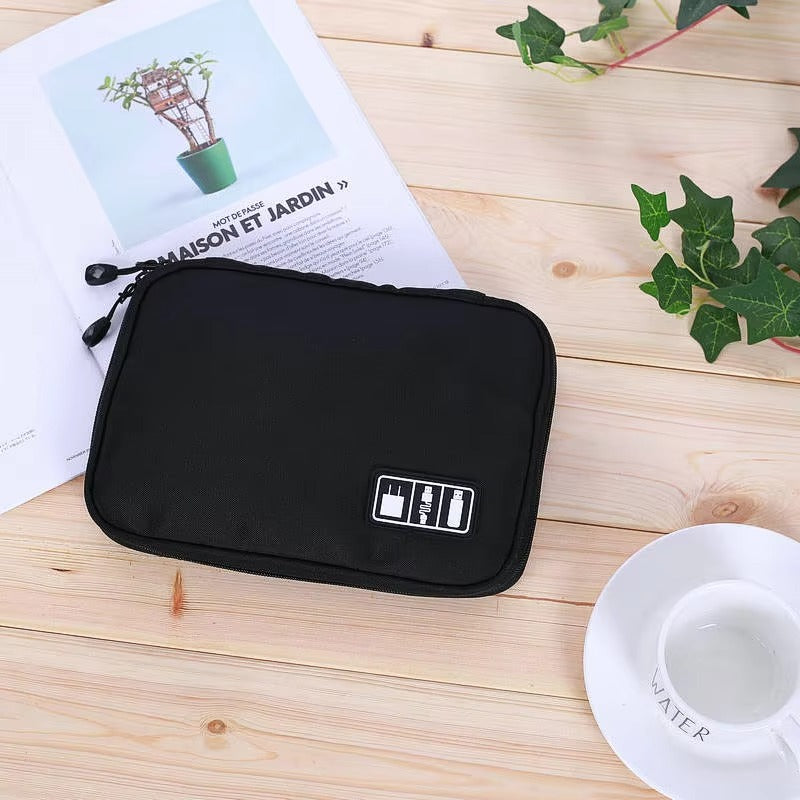 High Quality Portable Cable Organizer Case, Travel Storage Bag for SSD, USB Flash Drive, Charger, Headphones, and Hard Drive