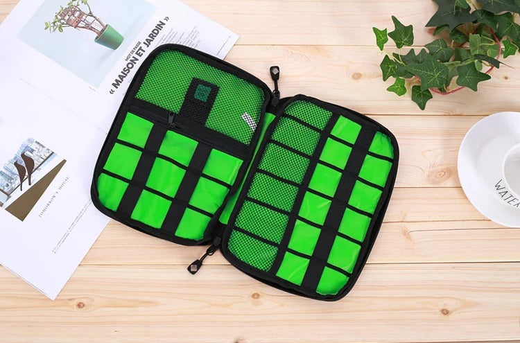 High Quality Portable Cable Organizer Case, Travel Storage Bag for SSD, USB Flash Drive, Charger, Headphones, and Hard Drive