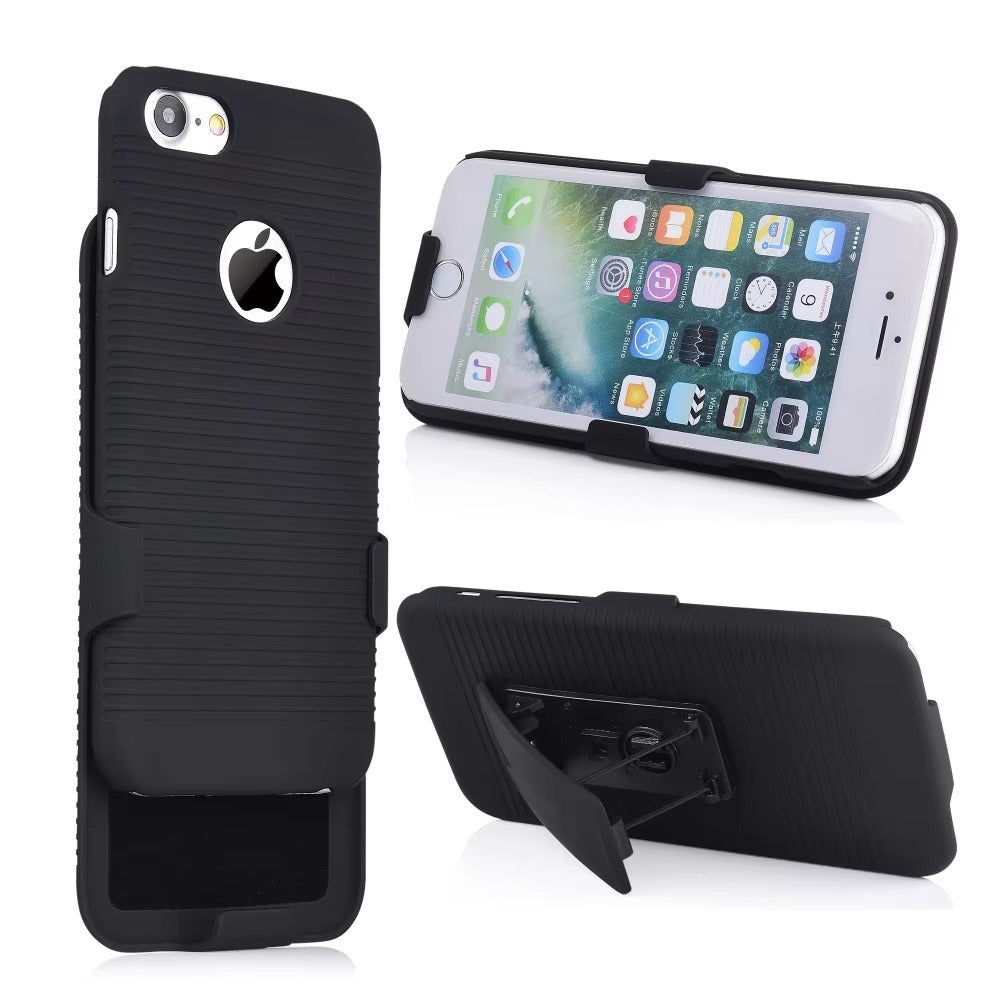 Robust Apple iPhone Case, MagSafe Compatible, Camera Lens & Screen Protection, Ultra Thin, Shockproof, Magnetic Full All Around Cover – Hybrid Defender Holster Case with Belt Clip for Rugged Daily Protection