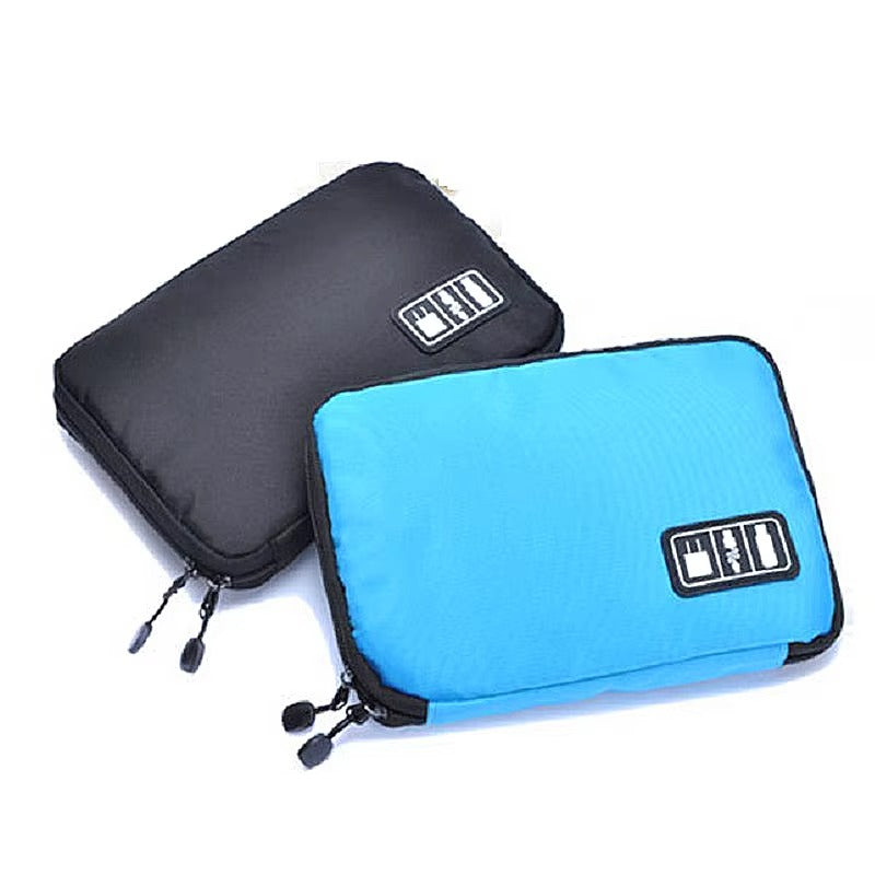 High Quality Portable Cable Organizer Case, Travel Storage Bag for SSD, USB Flash Drive, Charger, Headphones, and Hard Drive