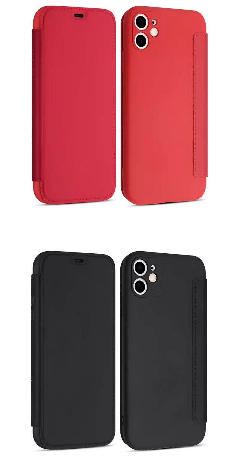 Luxury Apple iPhone Case, MagSafe Compatible, Camera Lens and Screen Protection, Ultra Thin, Shockproof, Magnetic, Full All Around Protection, Flip Silicone Card Cover