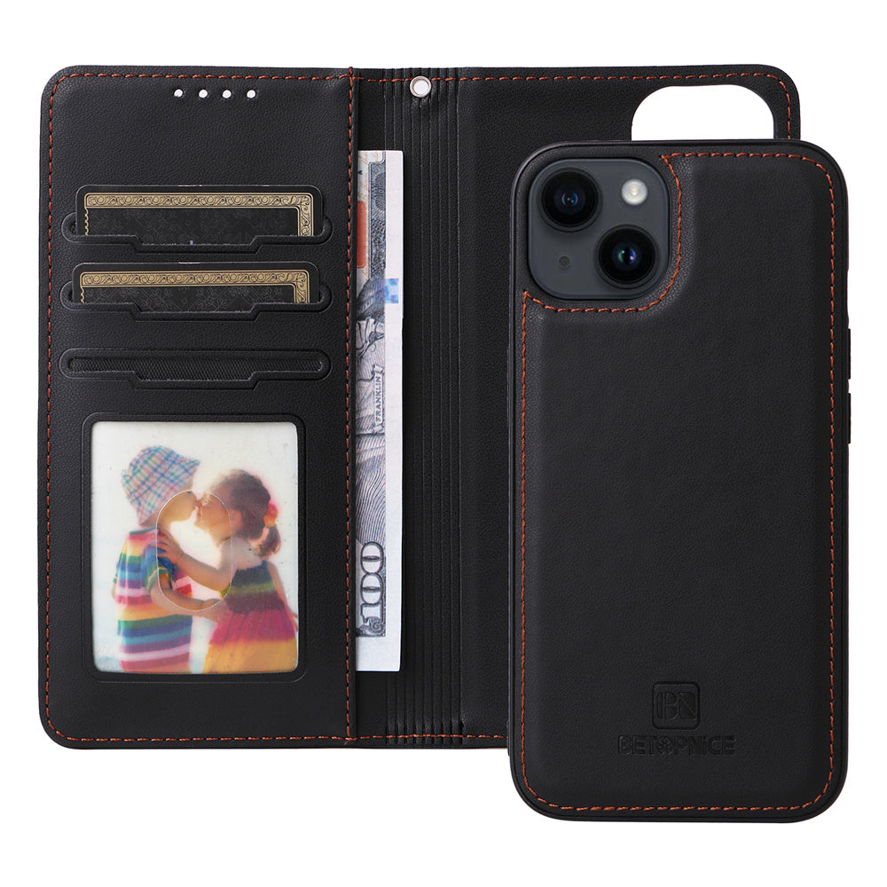 Luxury 2-in-1 Detachable Wallet iPhone Case – Magnetic Leather Folio, Card Holder, Kickstand, Secure Clasp, Stylish & Durable Protection