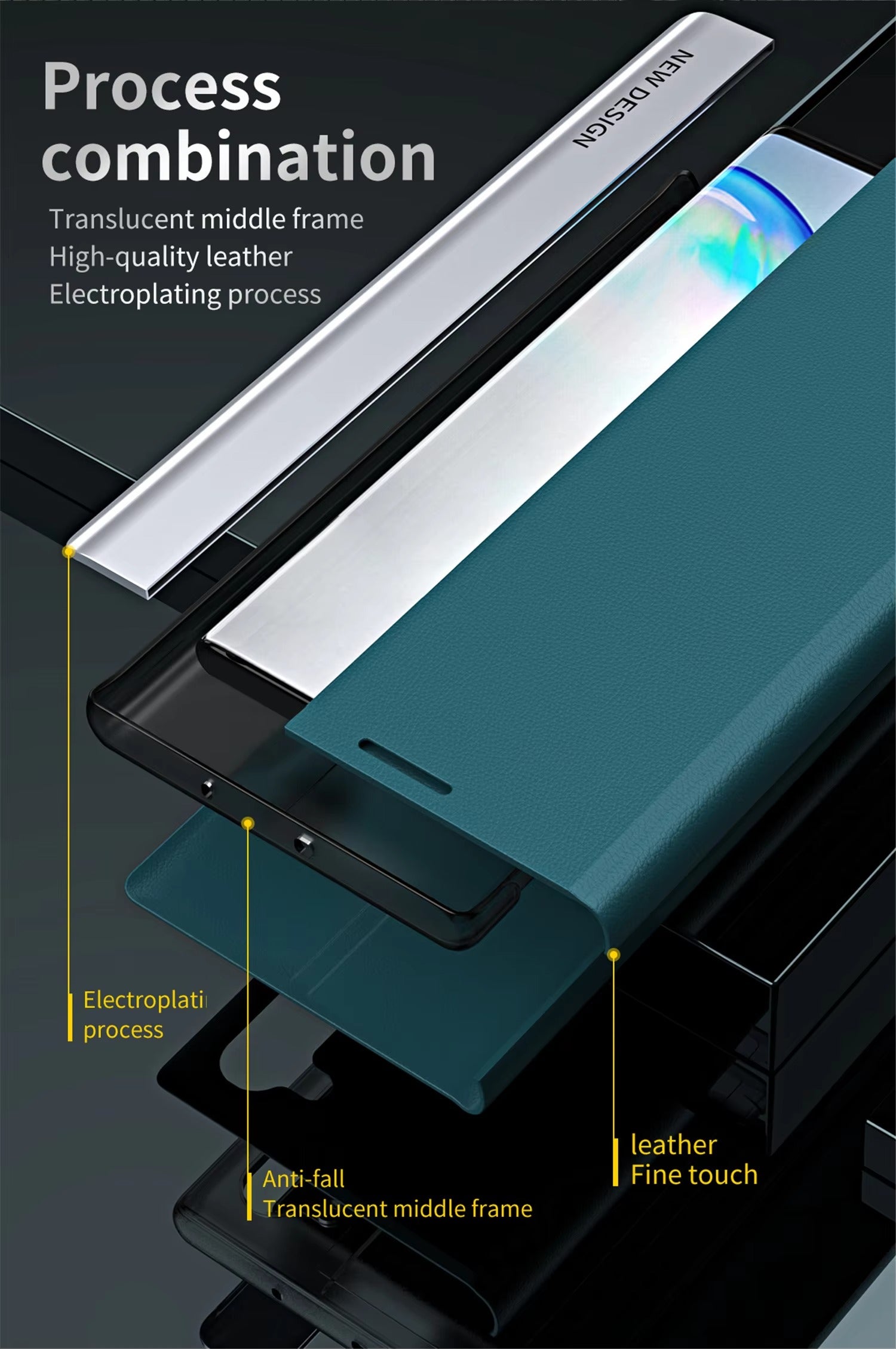 Luxury Flip Apple iPhone Case, MagSafe Compatible, Ultra Thin Magnetic Shockproof Full Protection Cover