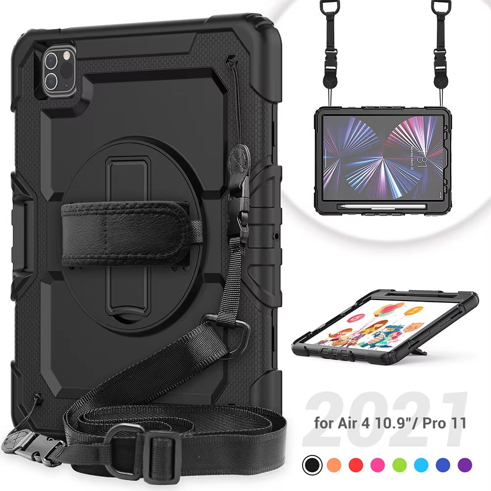 Rugged iPad Case – Shockproof Heavy Duty Protective Cover Compatible with 9.7", 10.2", 10.5", 10.9", 11", 12.9", 13" Tablets
