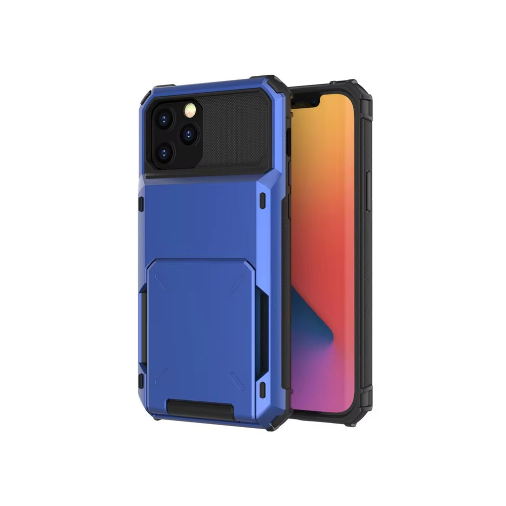 Luxury Wallet Apple iPhone Case, MagSafe Compatible Shockproof Cover with Camera Screen Protection, 4 Card Slot Holder Design
