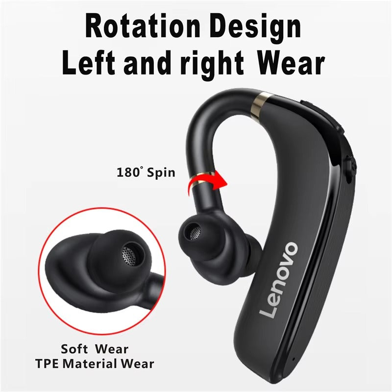 High Quality Wireless Bluetooth Headset with Mic – Over-Ear Hook Design, 40H Battery Life, Meetings, and iPhone Use