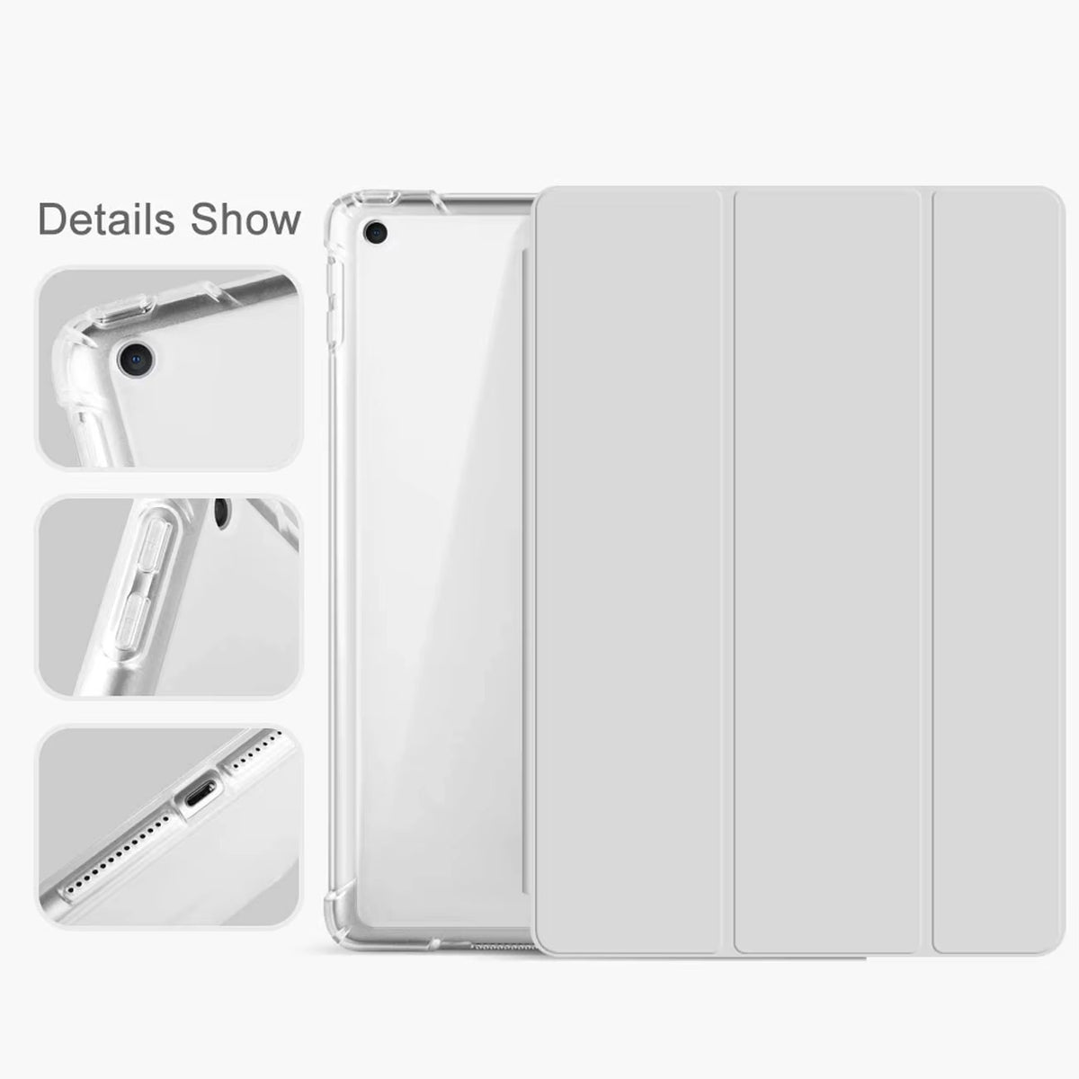 High Quality iPad Case with Pencil Holder – Slim, Magnetic Cover, Auto Sleep/Wake, Kickstand Support, Compatible with 10.2", 10.5", 10.9", 11" Tablets