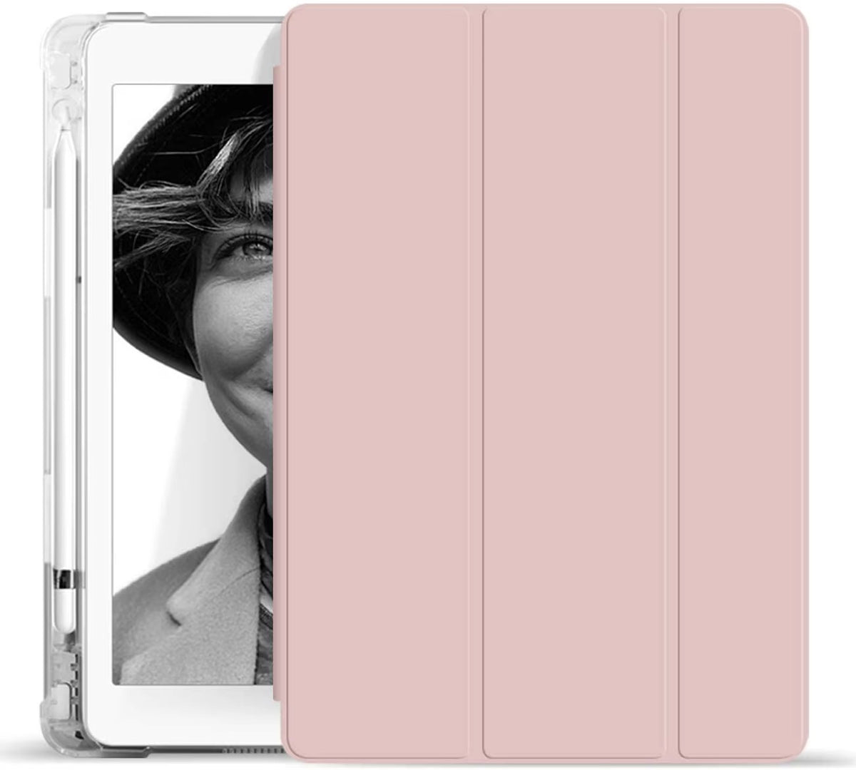 High Quality iPad Case with Pencil Holder – Slim, Magnetic Cover, Auto Sleep/Wake, Kickstand Support, Compatible with 10.2", 10.5", 10.9", 11" Tablets