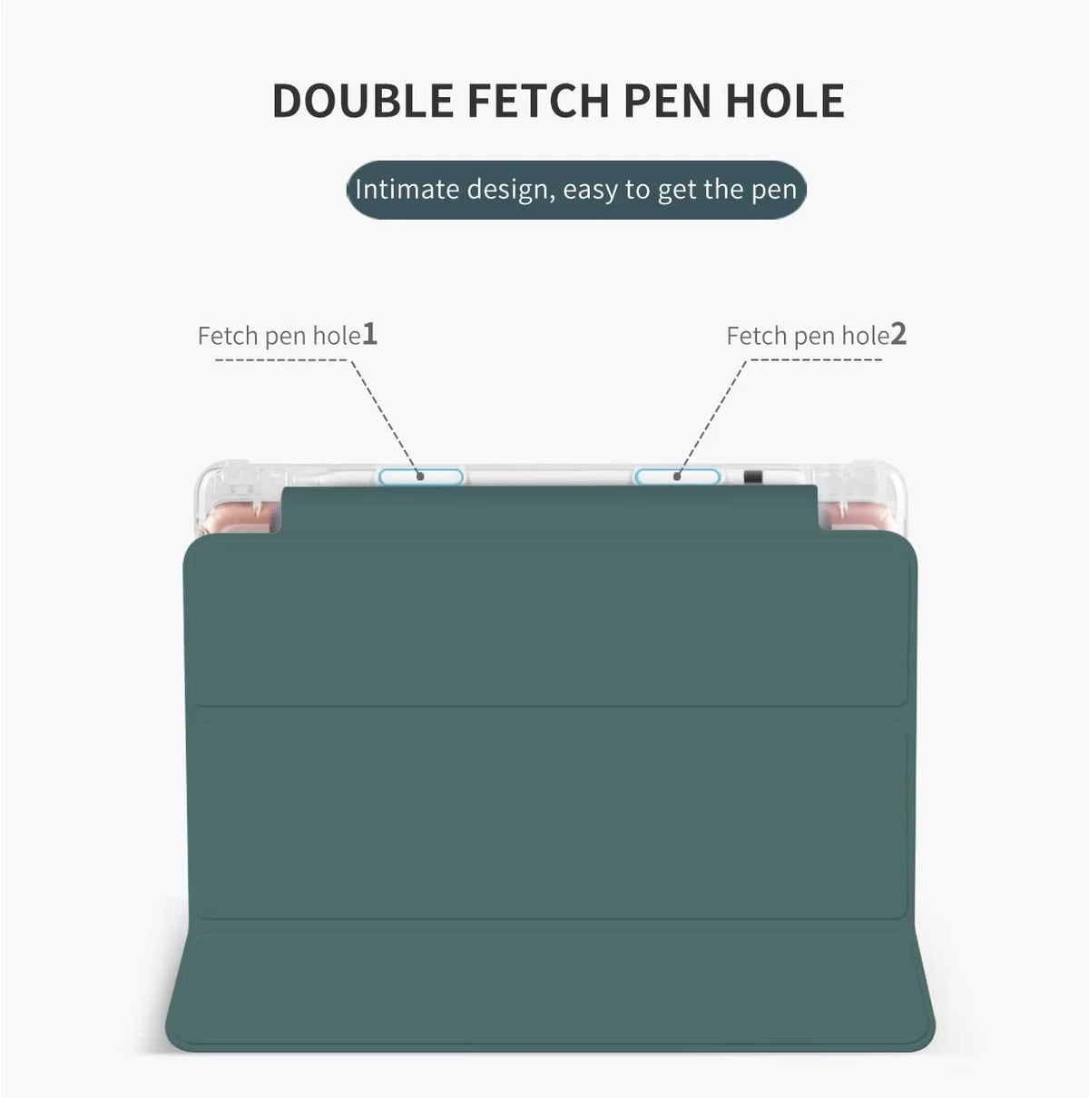 High Quality iPad Case with Pencil Holder – Slim, Magnetic Cover, Auto Sleep/Wake, Kickstand Support, Compatible with 10.2", 10.5", 10.9", 11" Tablets