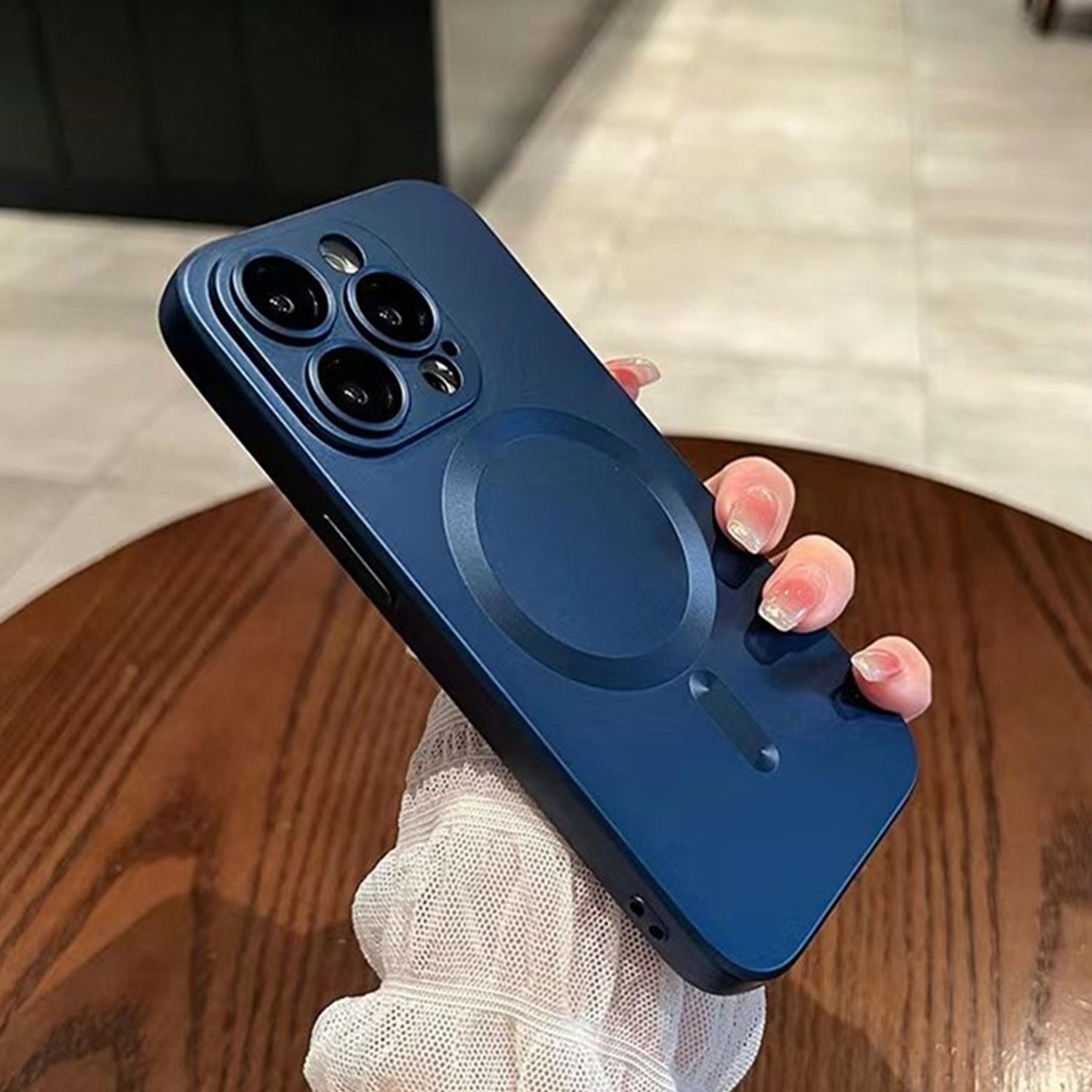 Luxury MagSafe Wireless Charging Phone Case – Magnetic Matte Cover with Lens Protector, Durable and Stylish for iPhone Models