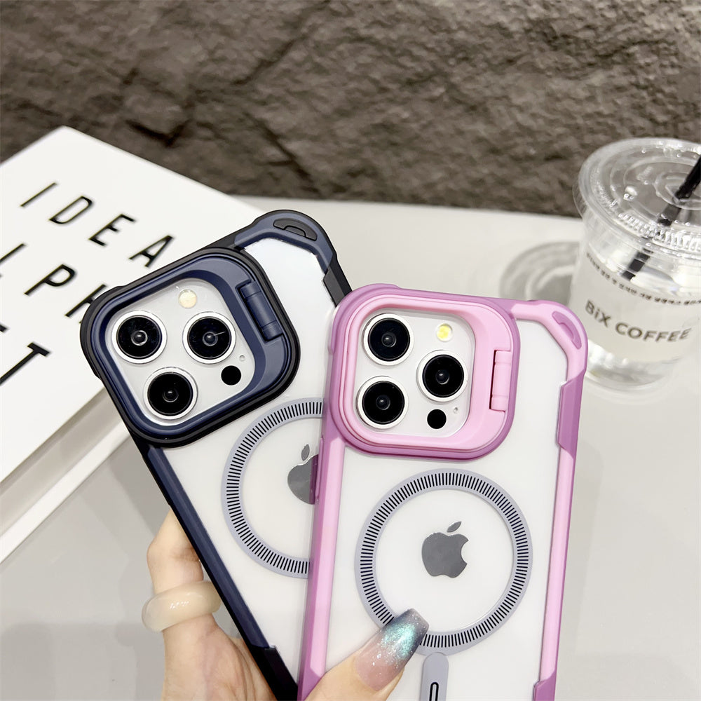 Luxury Armor iPhone Case- Transparent MagSafe Cover, Wireless Charging Compatible Durable & Protective Design Case for iPhone