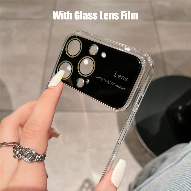 Luxury Ultra-Thin iPhone Case - Clear Transparent Hard PC Cover, MagSafe Compatible, Camera Protection,