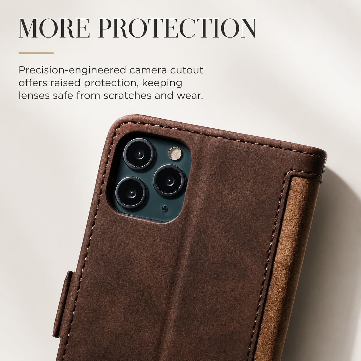 Luxury Leather Flip Case – Premium Wallet Cover, Magnetic Closure, Card Slots, Shockproof Protection, Elegant Design for iPhone