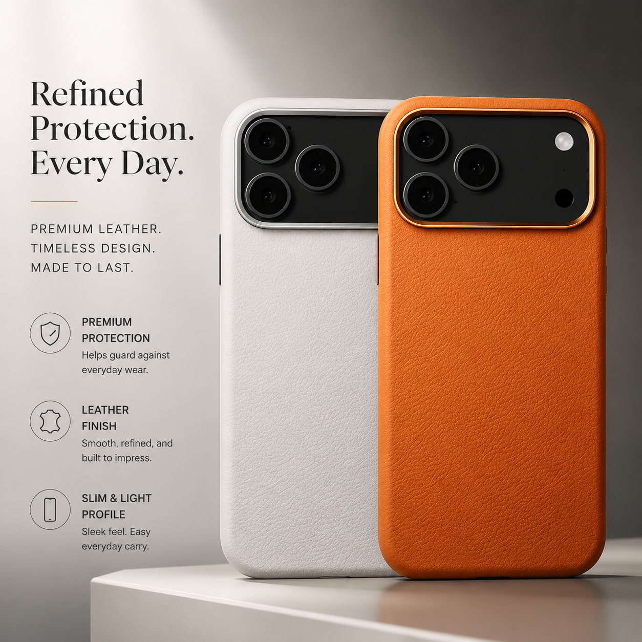 Luxury iPhone Case MagSafe Compatible Leather Protective Cover Metal Camera Lens Protection Shockproof Anti Fingerprint Magnetic Wireless Charging Full Coverage