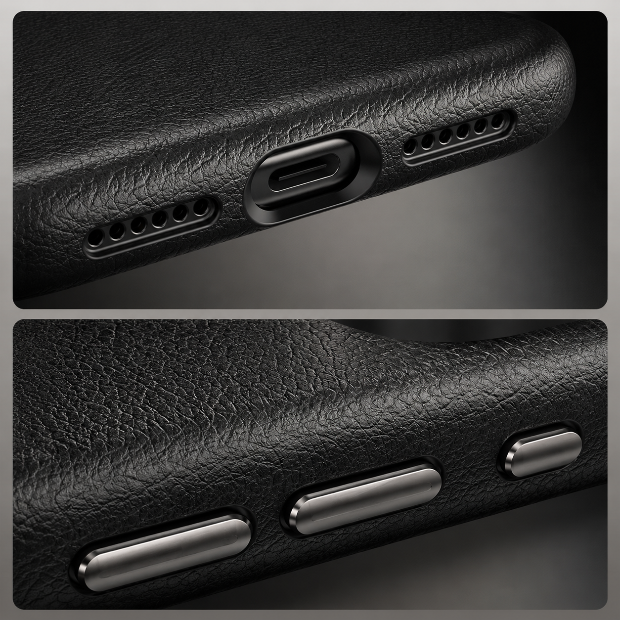 Luxury iPhone Case MagSafe Compatible Leather Protective Cover Metal Camera Lens Protection Shockproof Anti Fingerprint Magnetic Wireless Charging Full Coverage