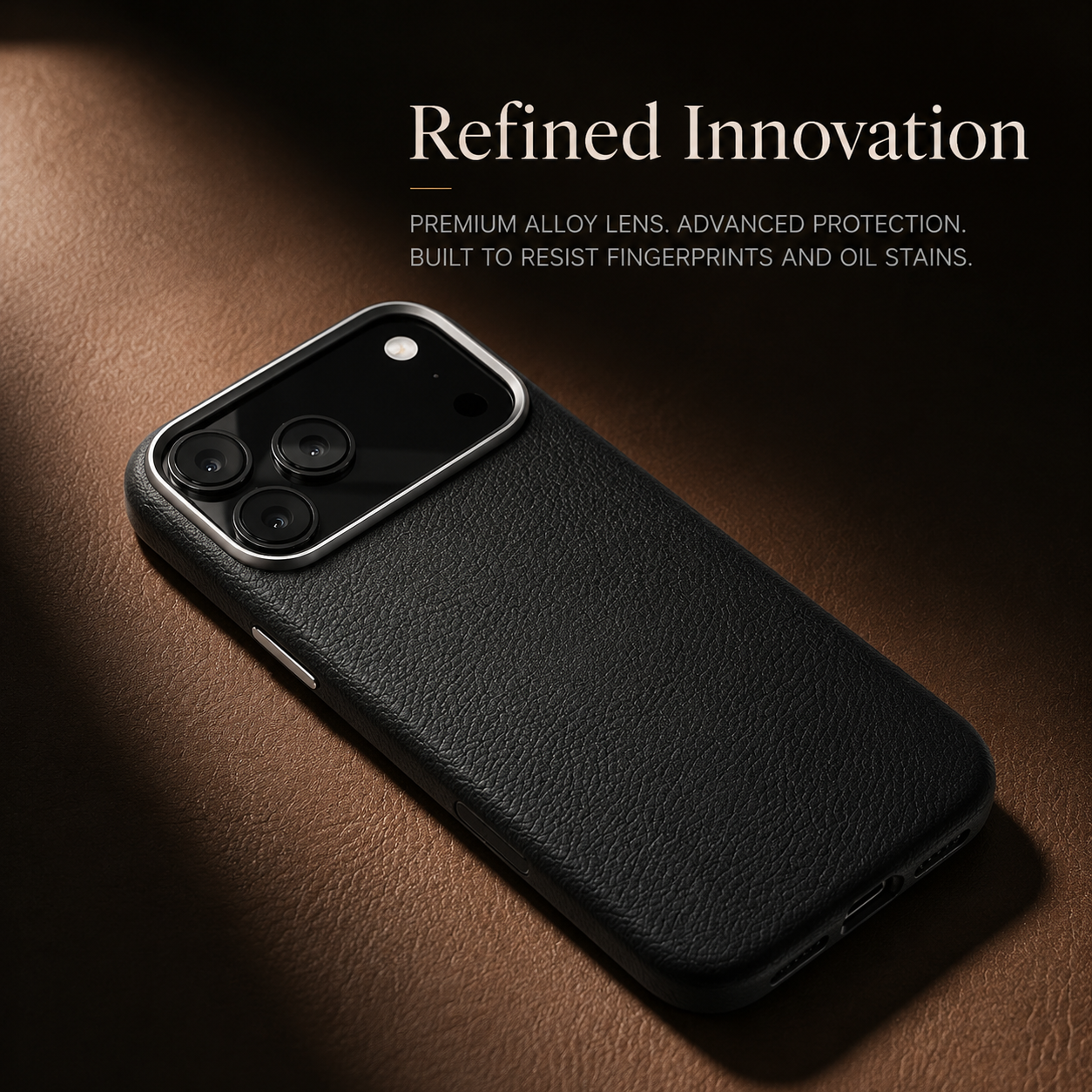 Luxury iPhone Case MagSafe Compatible Leather Protective Cover Metal Camera Lens Protection Shockproof Anti Fingerprint Magnetic Wireless Charging Full Coverage