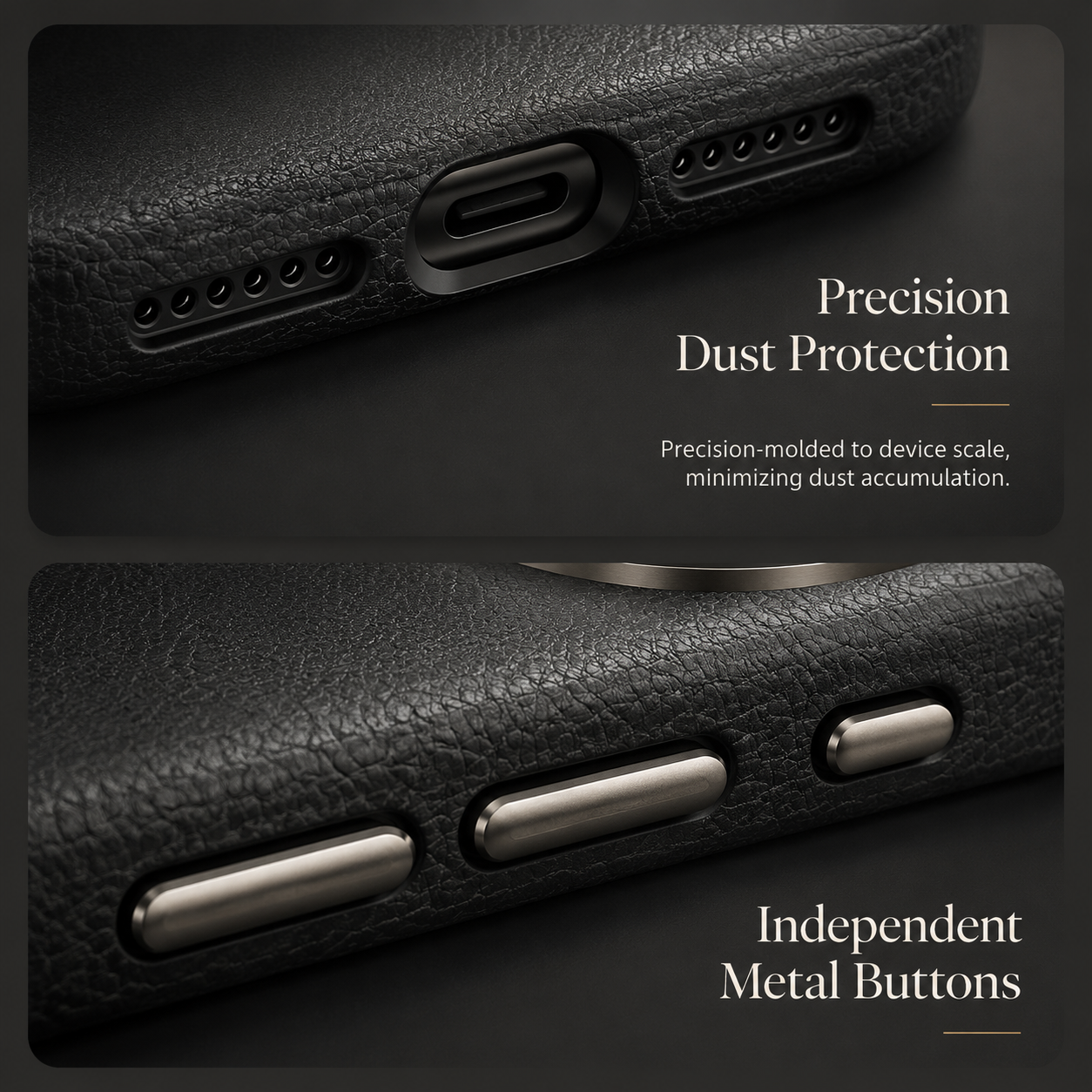Luxury iPhone Case MagSafe Compatible Leather Protective Cover Metal Camera Lens Protection Shockproof Anti Fingerprint Magnetic Wireless Charging Full Coverage