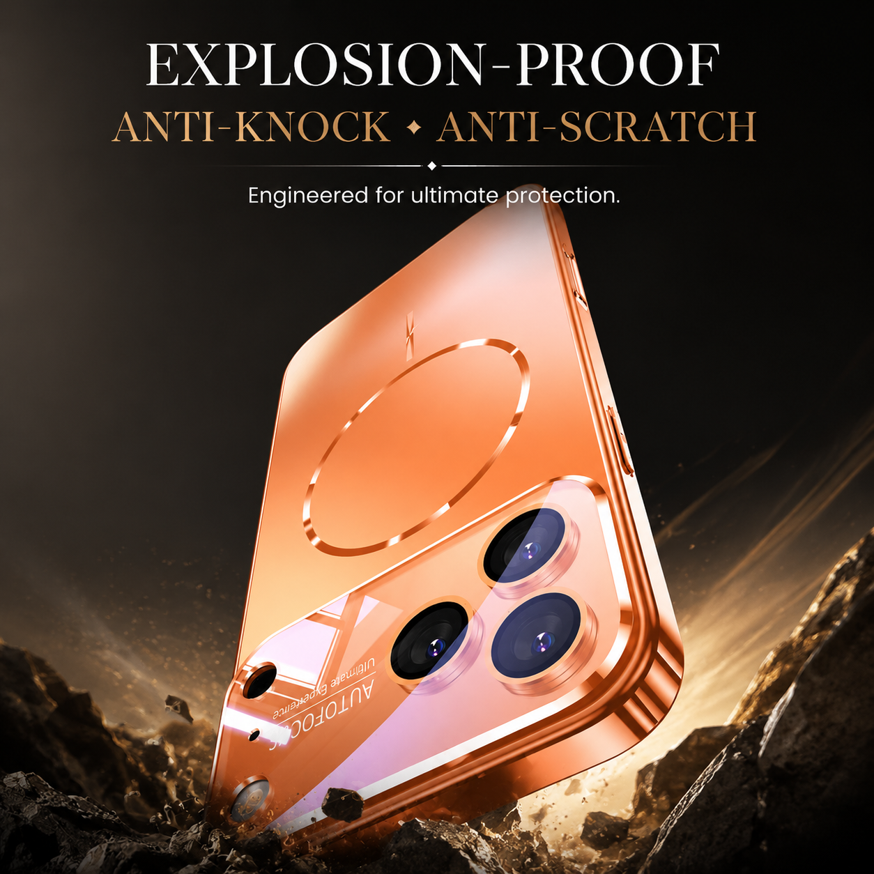 Luxury iPhone Case MagSafe Compatible Magnetic Shockproof Cover Camera Lens Protection Ultra Thin Anti Glare Nano Matte Hard Back Full Coverage