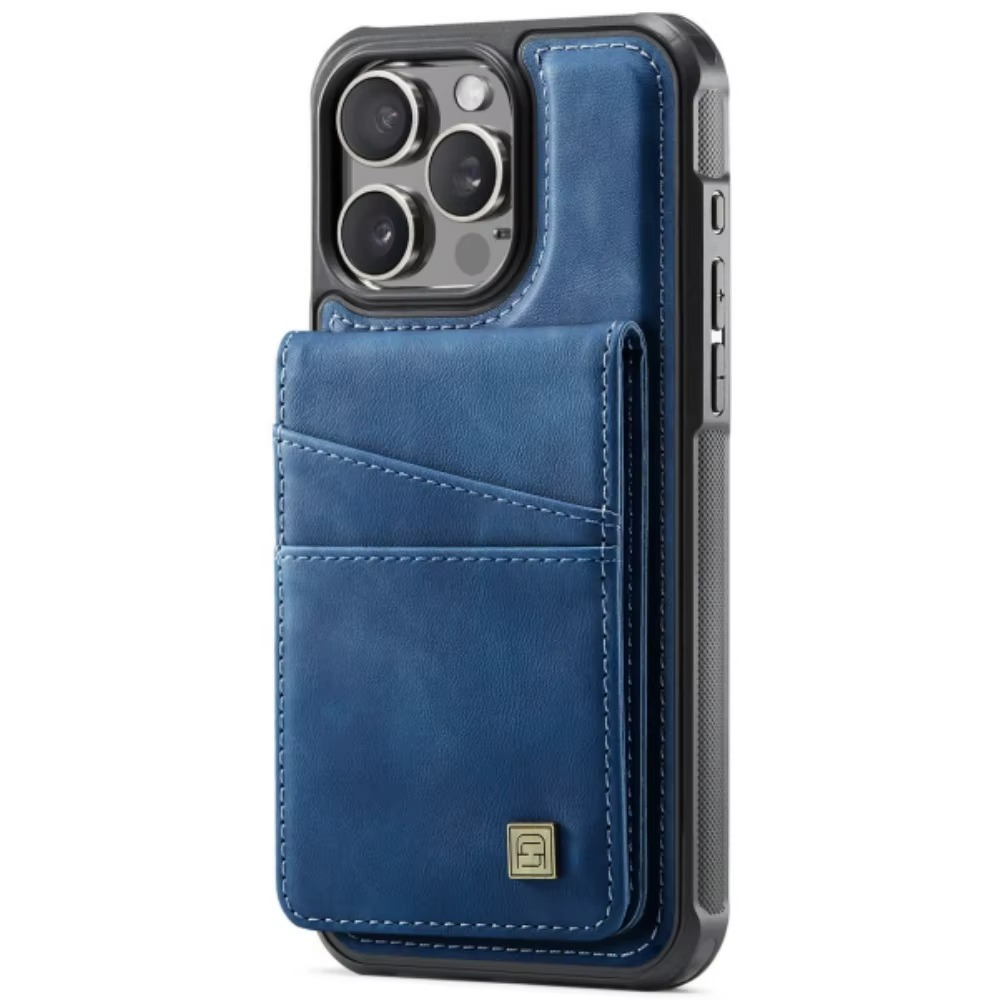 Luxury 2-in-1 Magnetic Wallet iPhone Case – Detachable Leather Flip Cover with Card Holder, Wrist Strap, and Secure Magnetic Closure for Ultimate Protection