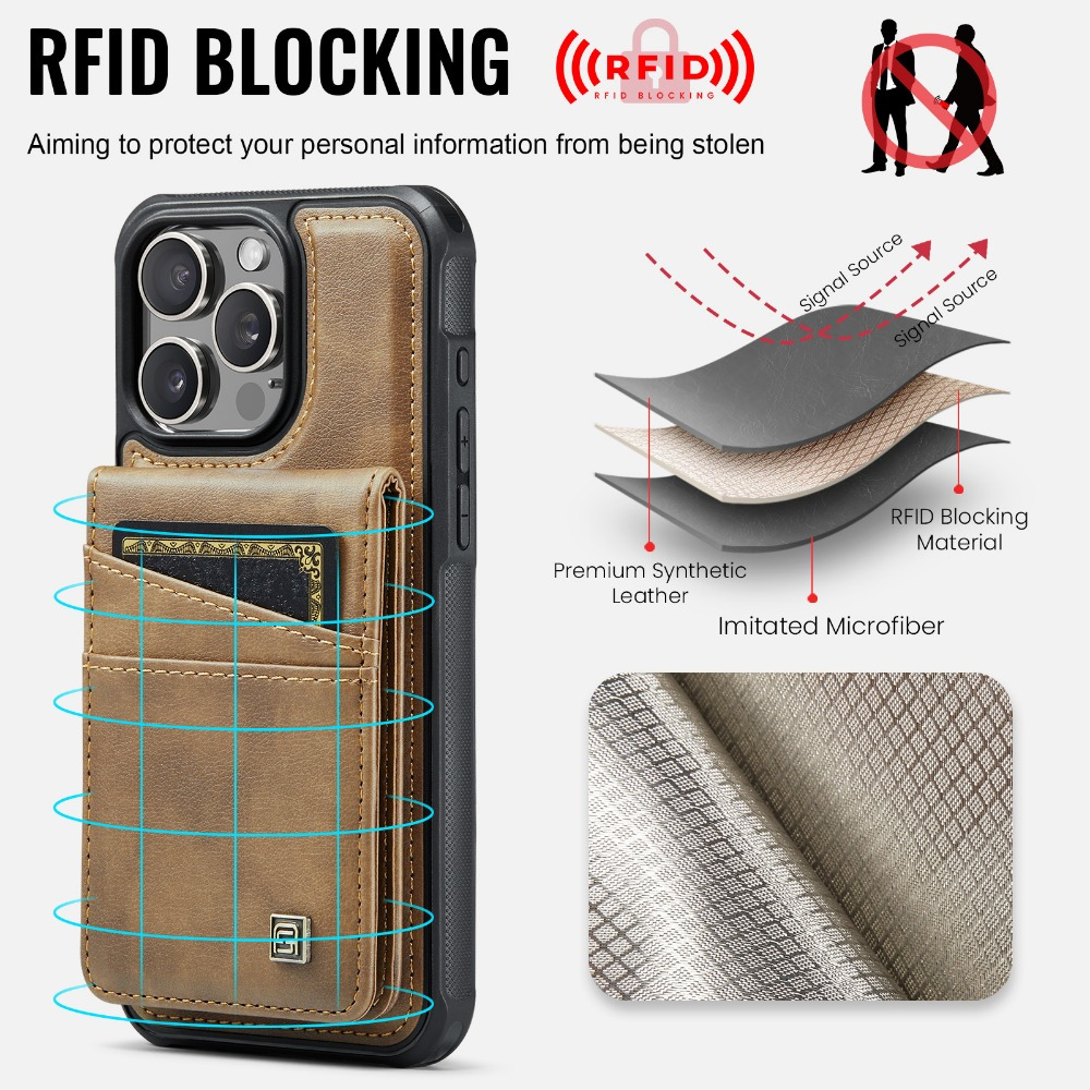 Luxury 2-in-1 Magnetic Wallet iPhone Case – Detachable Leather Flip Cover with Card Holder, Wrist Strap, and Secure Magnetic Closure for Ultimate Protection