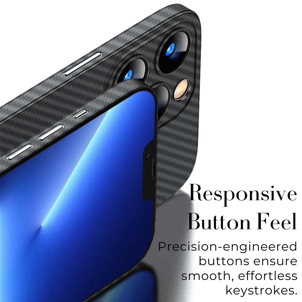 Luxury Ultra-Thin Carbon Fiber Matte iPhone Case – 0.2mm PP Back Cover for iPhone Models, Lightweight, Sleek, and Durable Protection